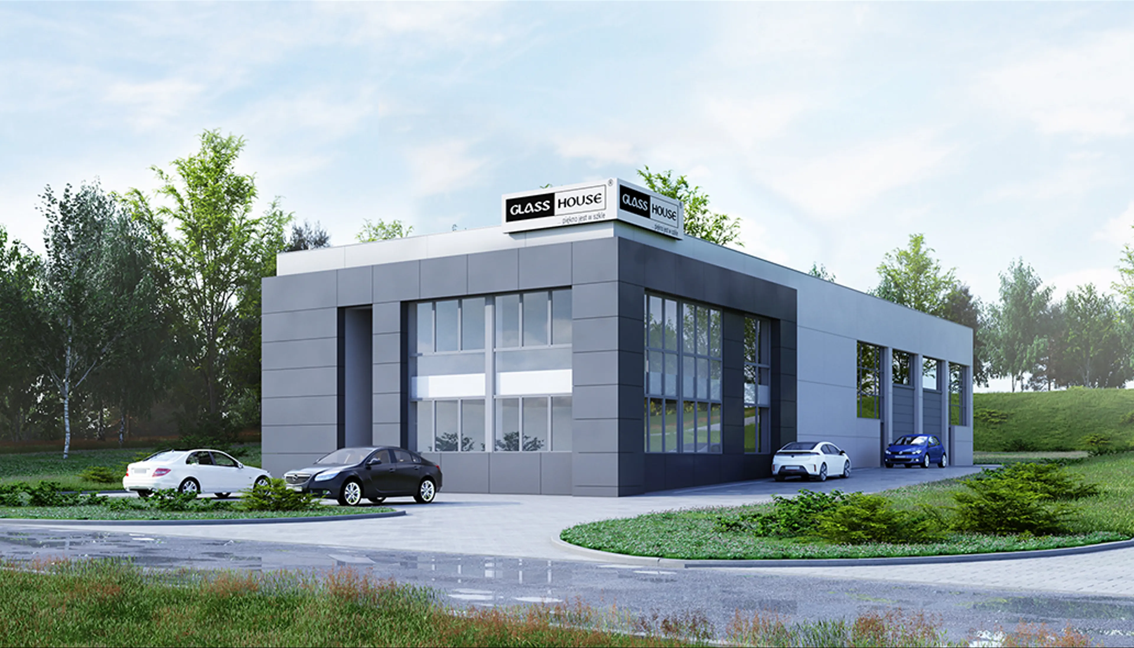 Glass House, Brzozowy Zagajnik, Kraków, Południe