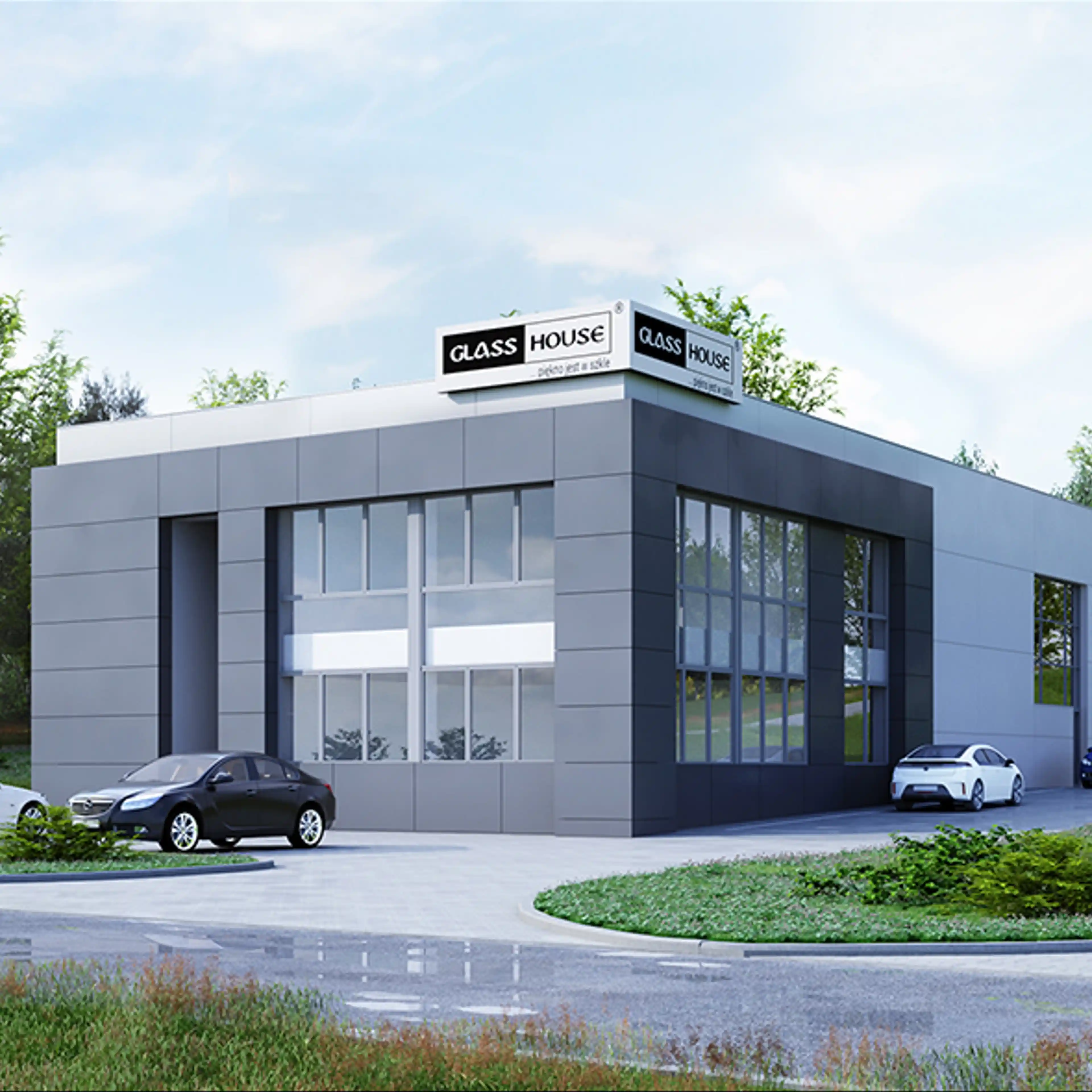 Glass House, Brzozowy Zagajnik, Kraków, Południe