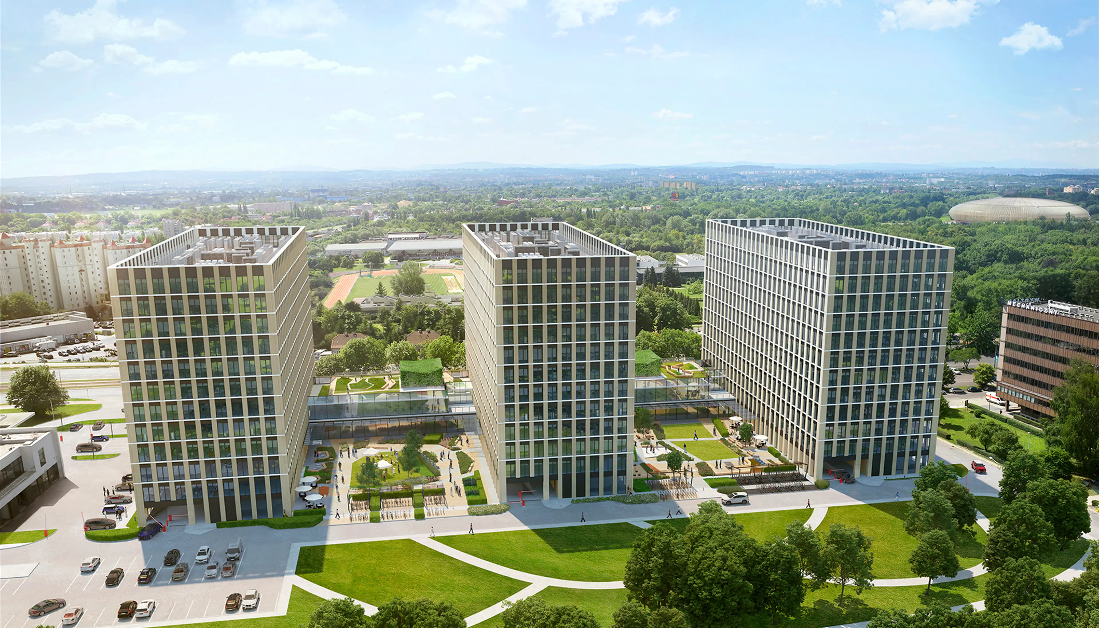 Podium Park B, Jana Pawła II 43, Krakow, Północny Wschód