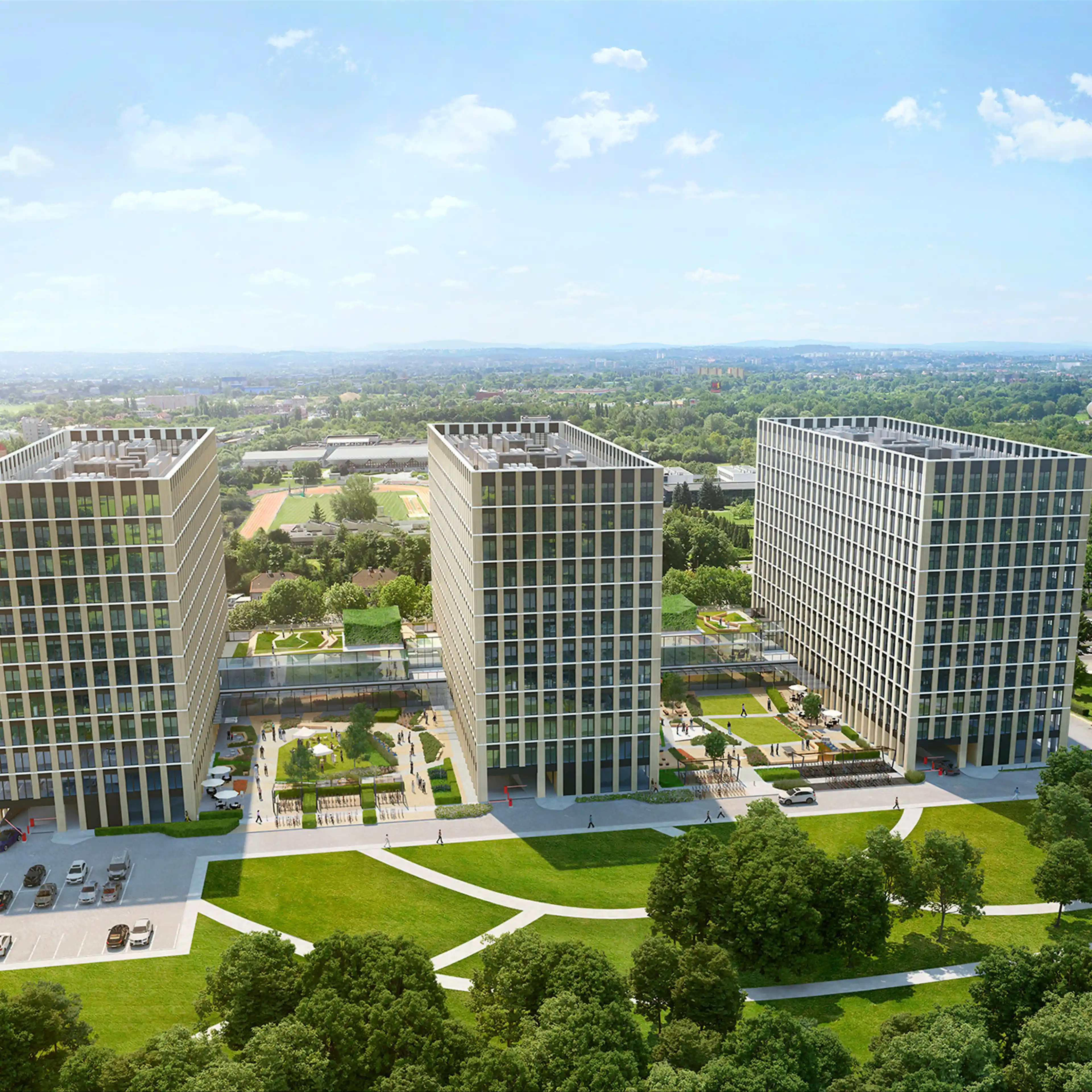 Podium Park B, Jana Pawła II 43, Krakow, Północny Wschód