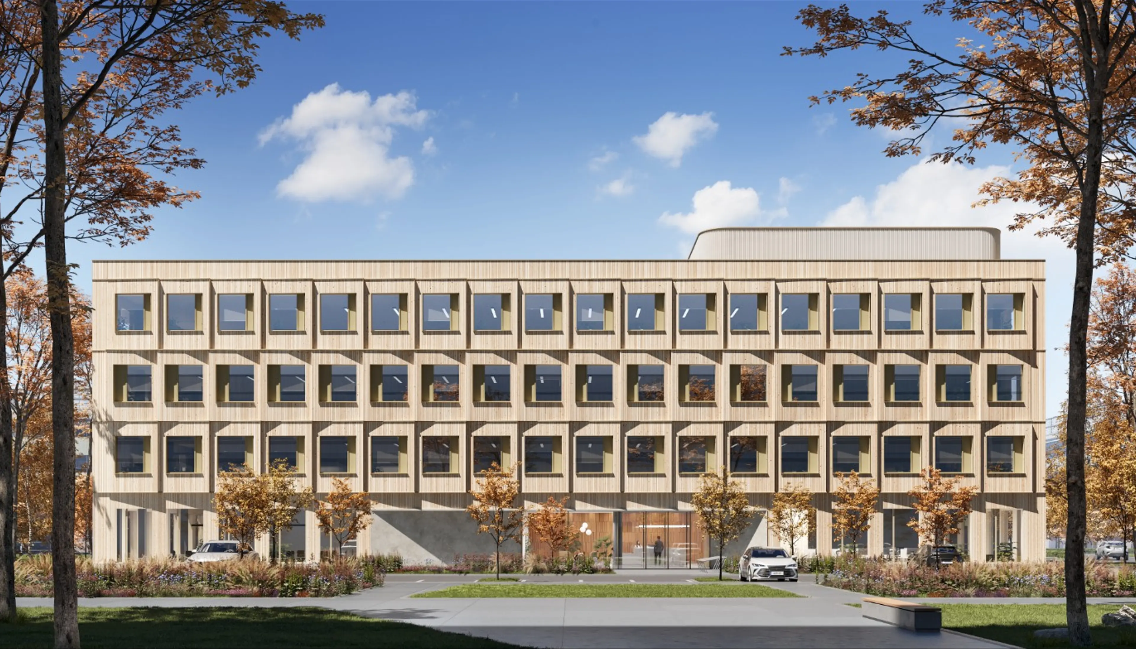 Poleczki Business Park - Timber Park, Tyrolska, Warsaw, Ursynów