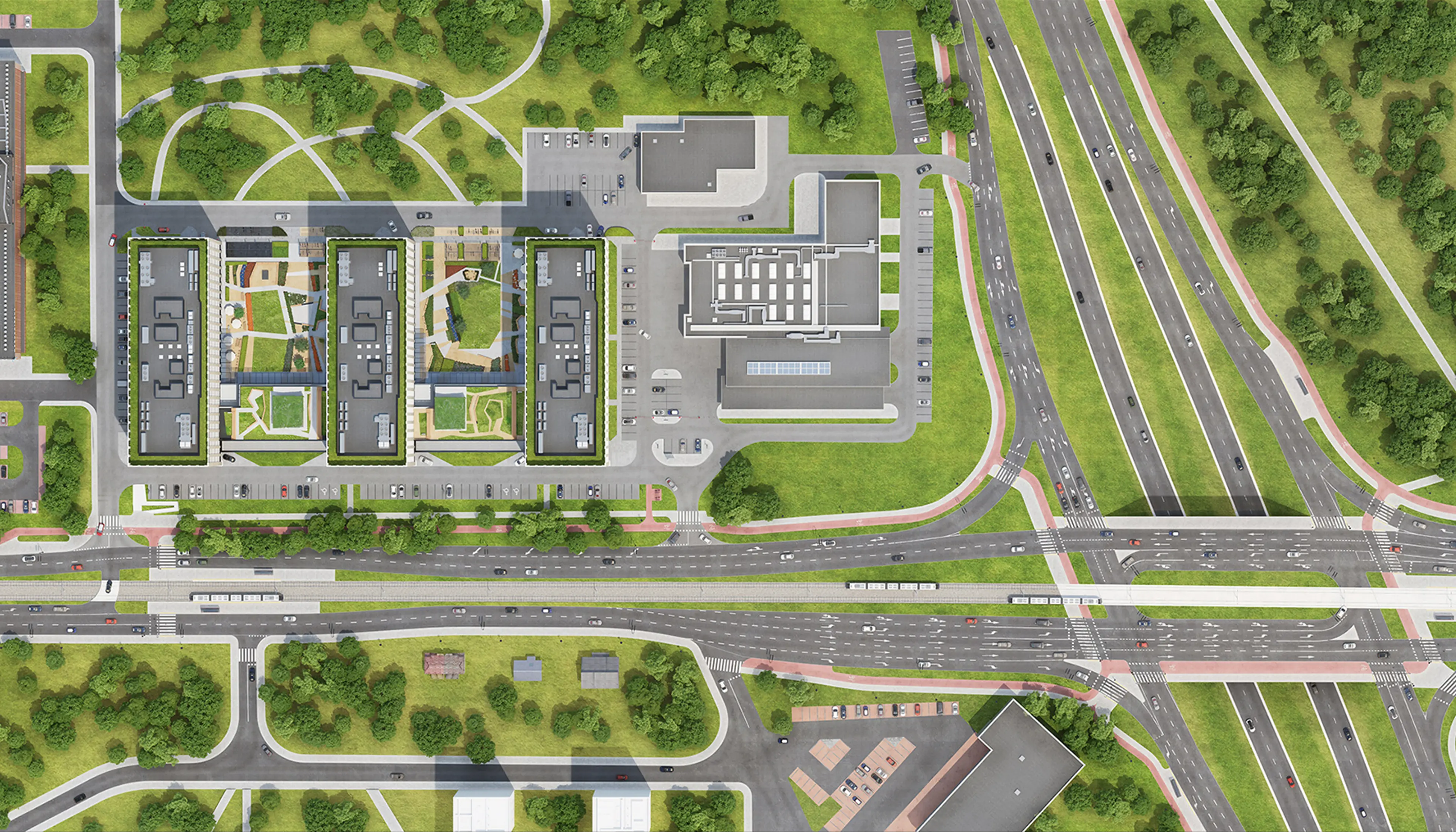 Podium Park B, Jana Pawła II 43, Krakow, Północny Wschód