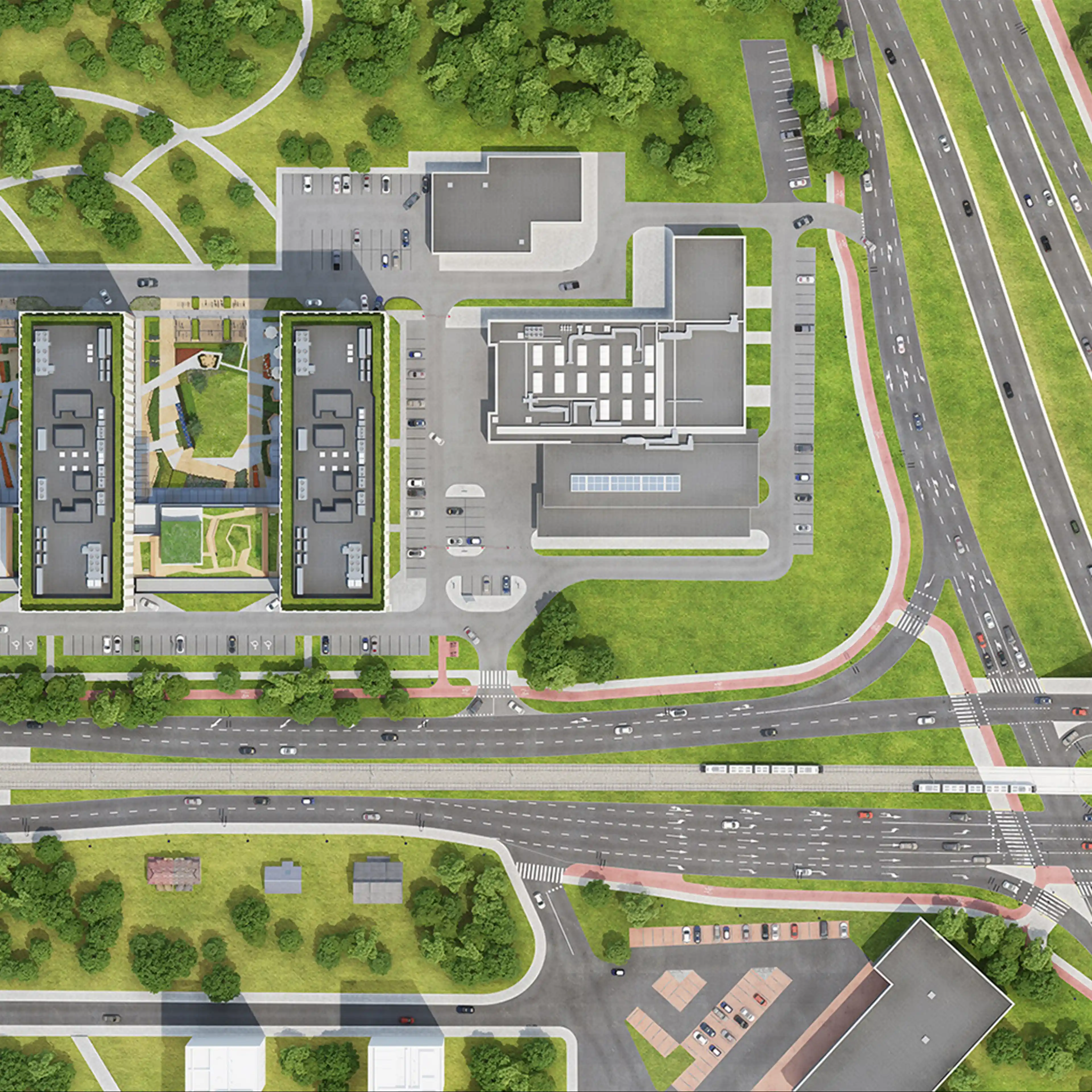 Podium Park B, Jana Pawła II 43, Krakow, Północny Wschód