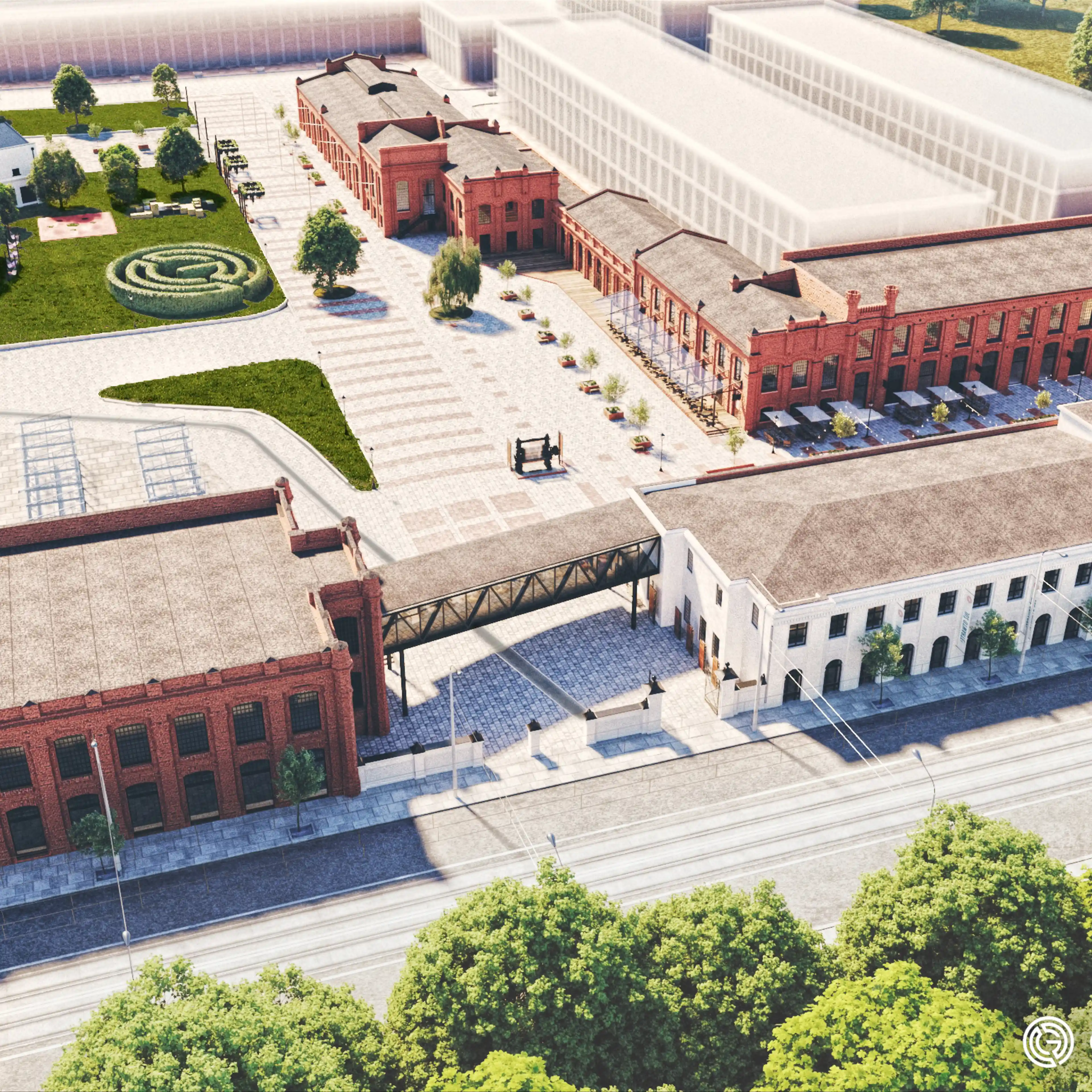 Ogrody Geyera, Piotrkowska 293/305, Łódź, Górna