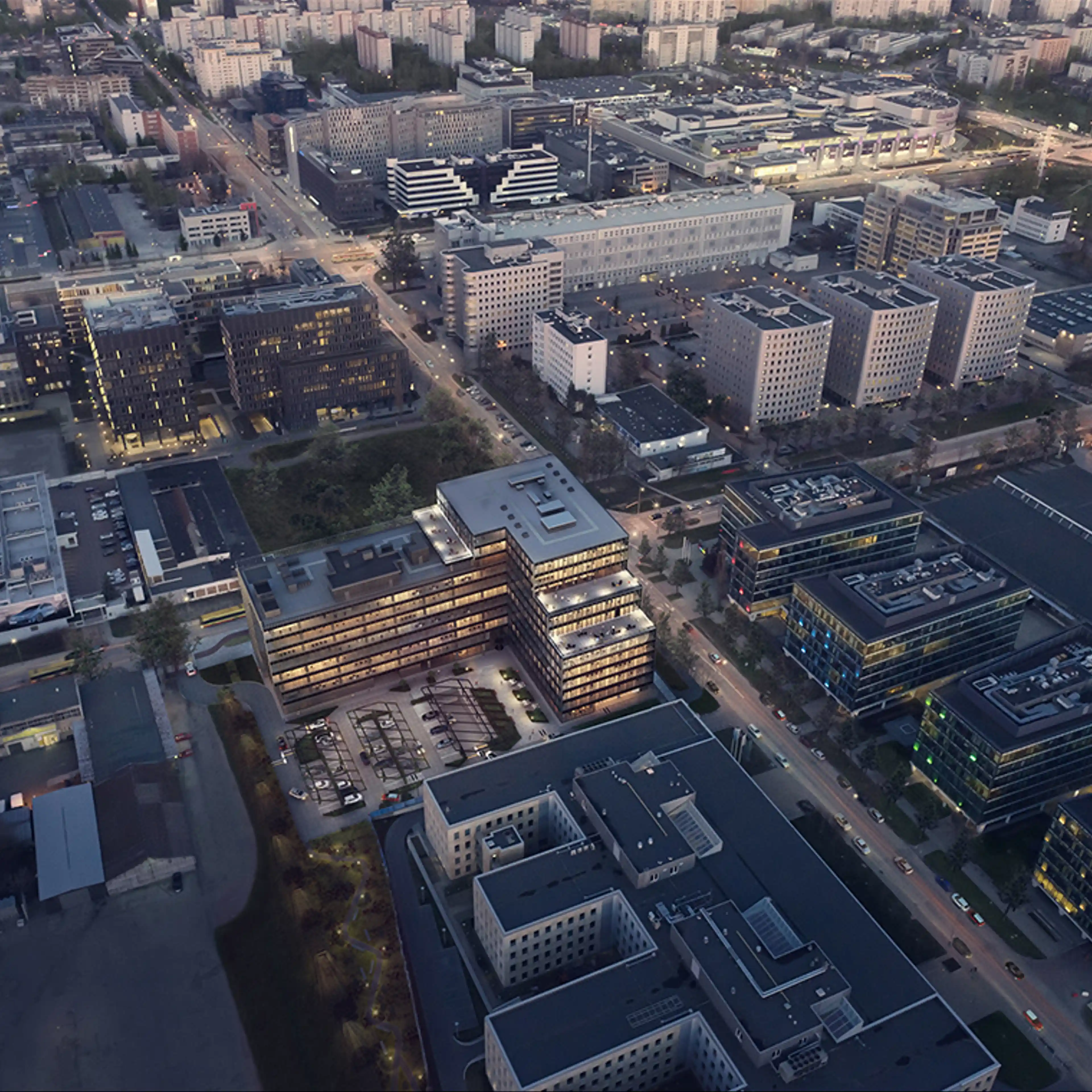 D48, Domaniewska 48, Warszawa, Mokotów