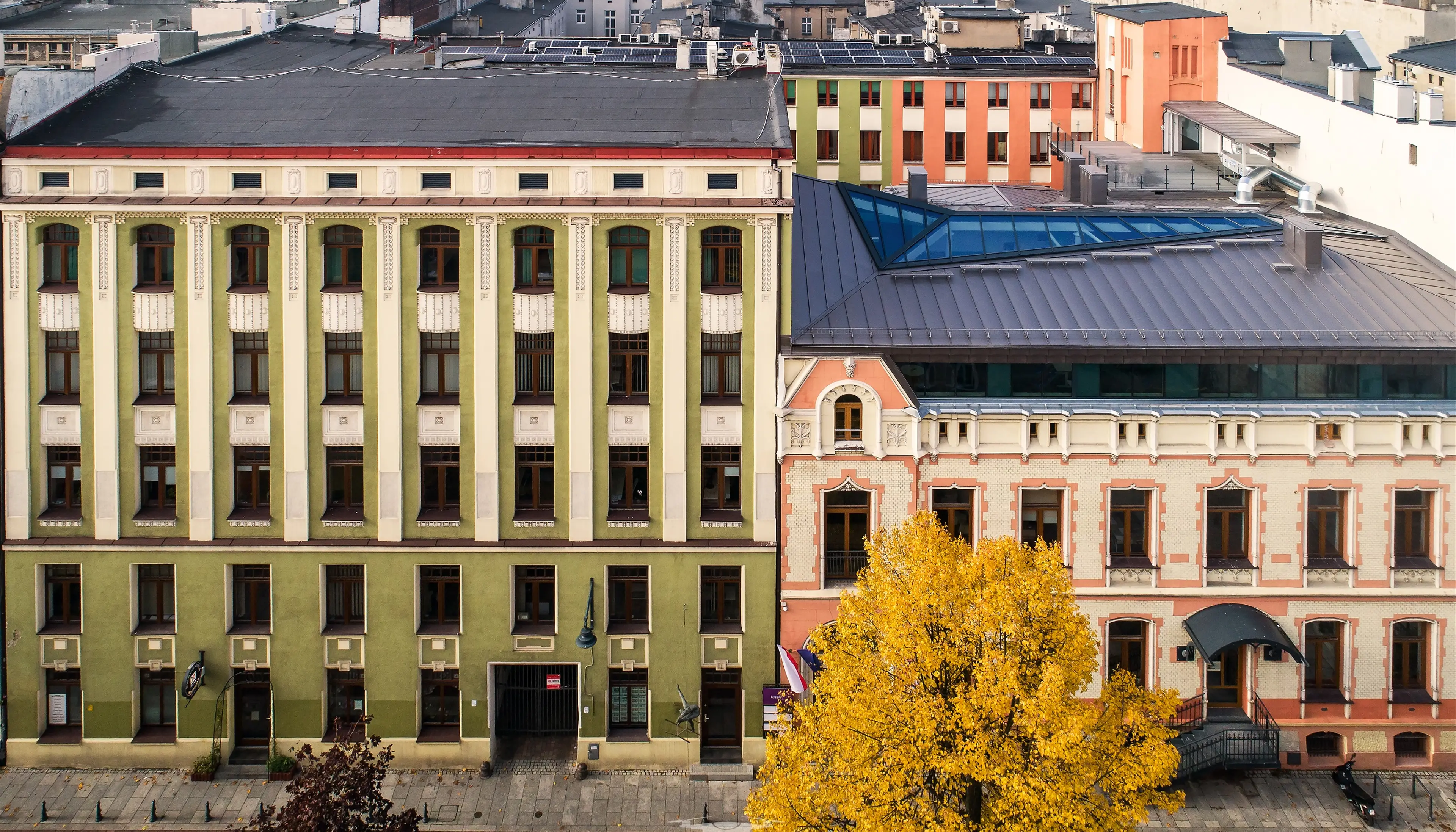 Siliconwoonerf Centrum Biurowe, Piramowicza 11/13, Łódź, Śródmieście