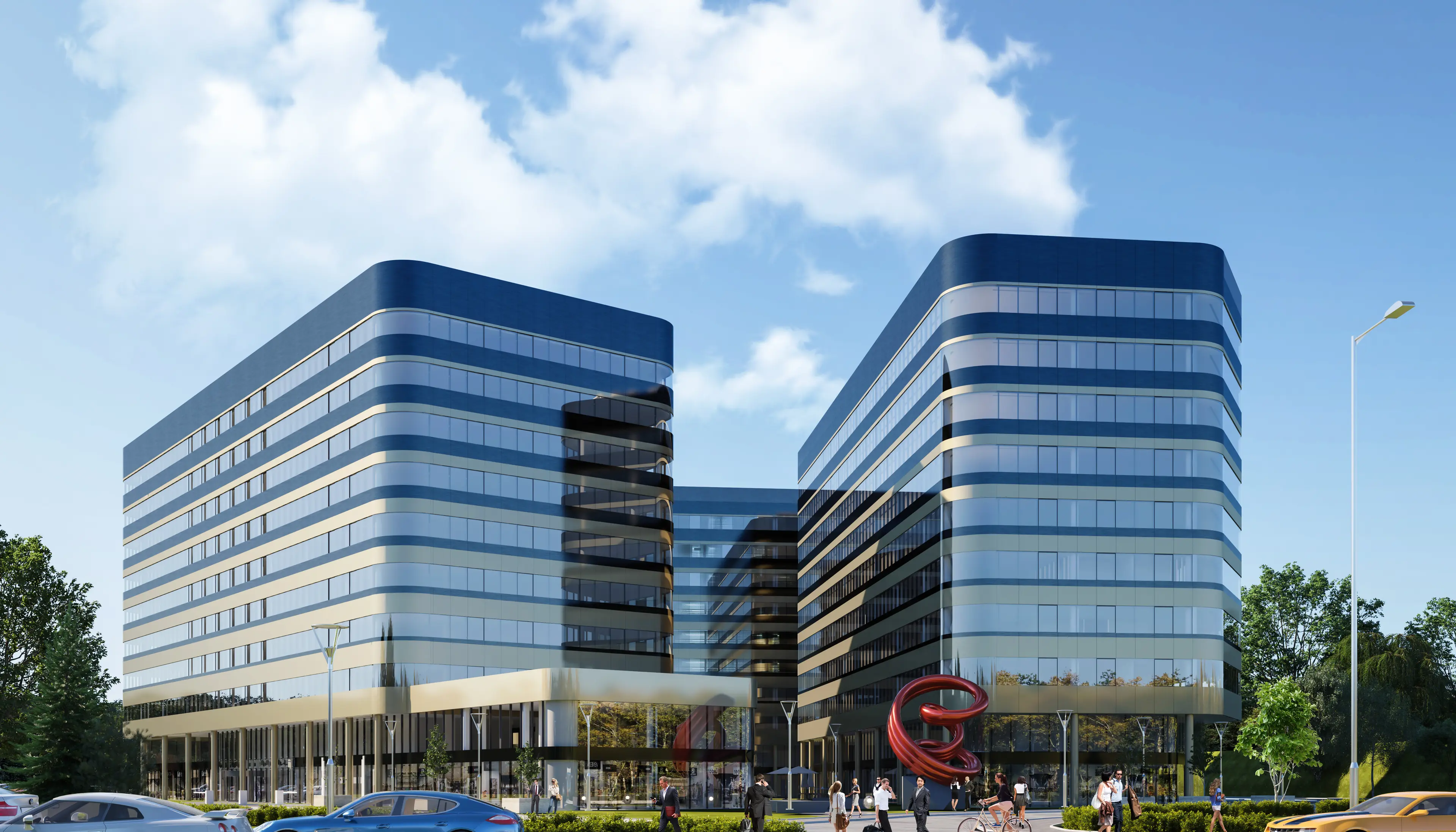 Fabryczna Office Park - B4, Aleja Pokoju 18, Kraków, Śródmieście