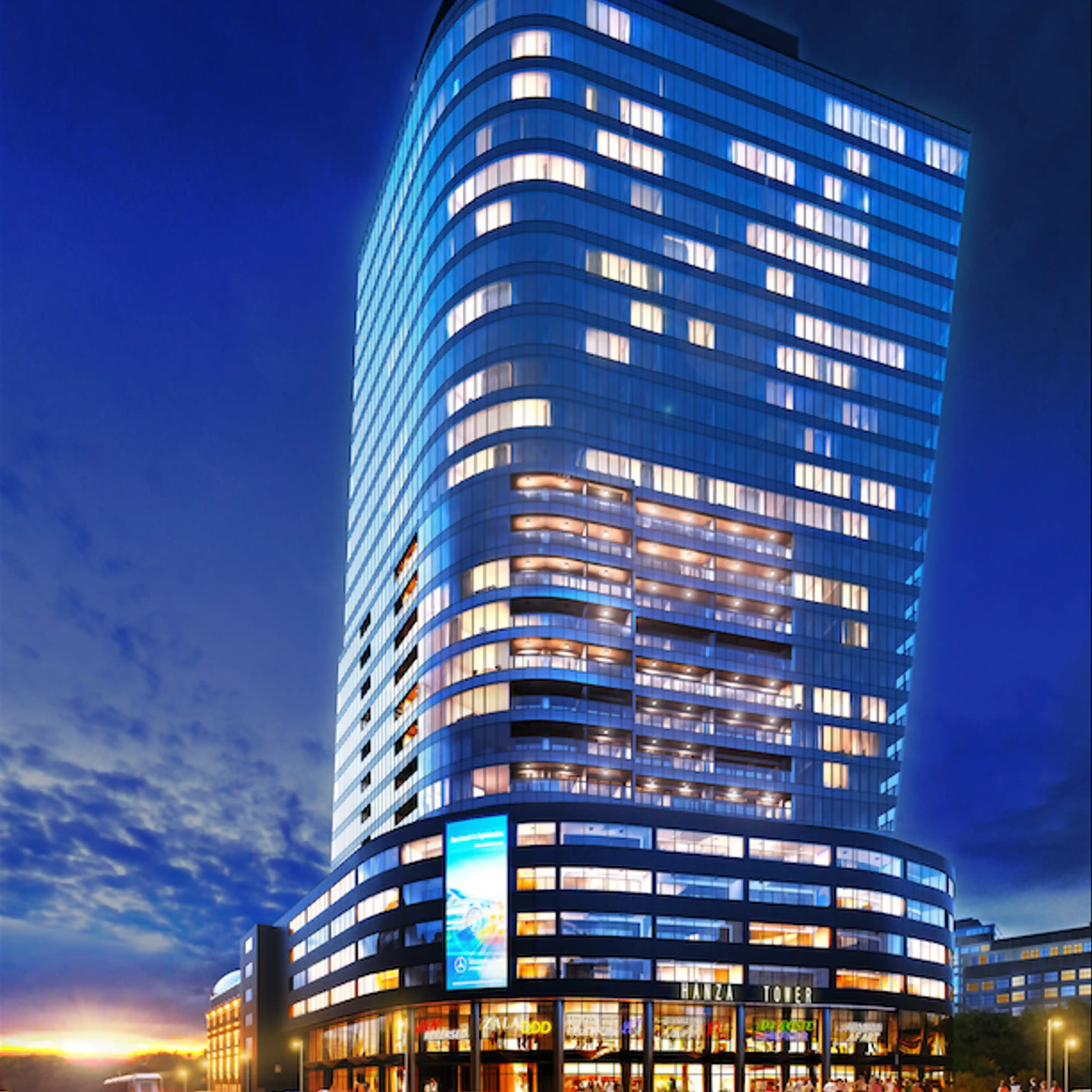 Hanza Tower, Wyzwolenia 46, Szczecin, Śródmieście