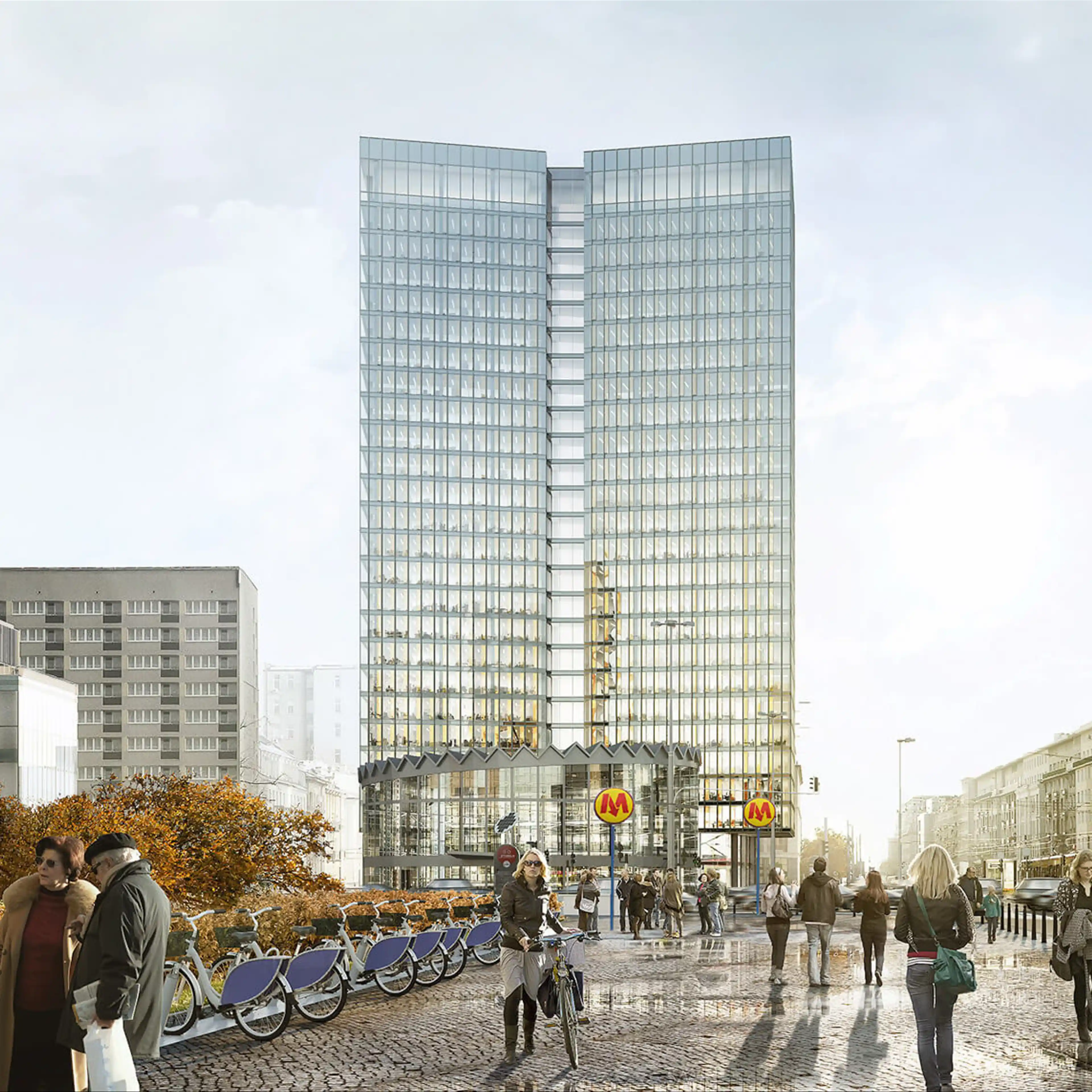 Widok Towers, Al. Jerozolimskie 44, Warsaw, Centrum