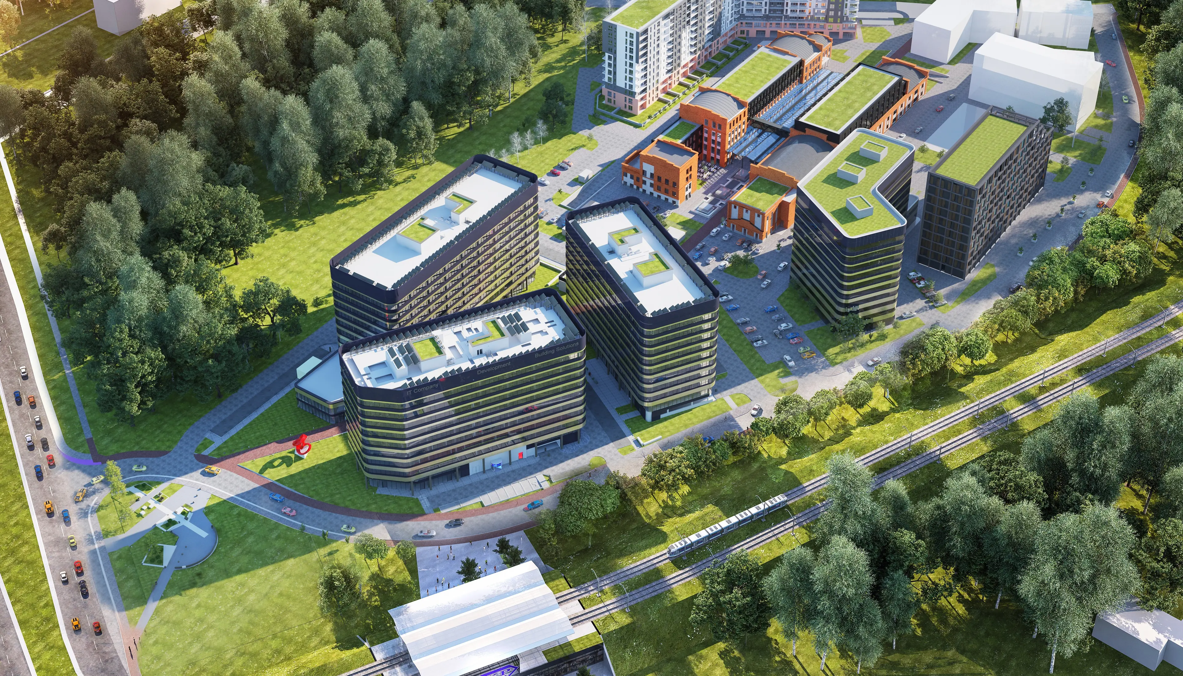 Fabryczna Office Park - B3, Aleja Pokoju 18, Kraków, Śródmieście