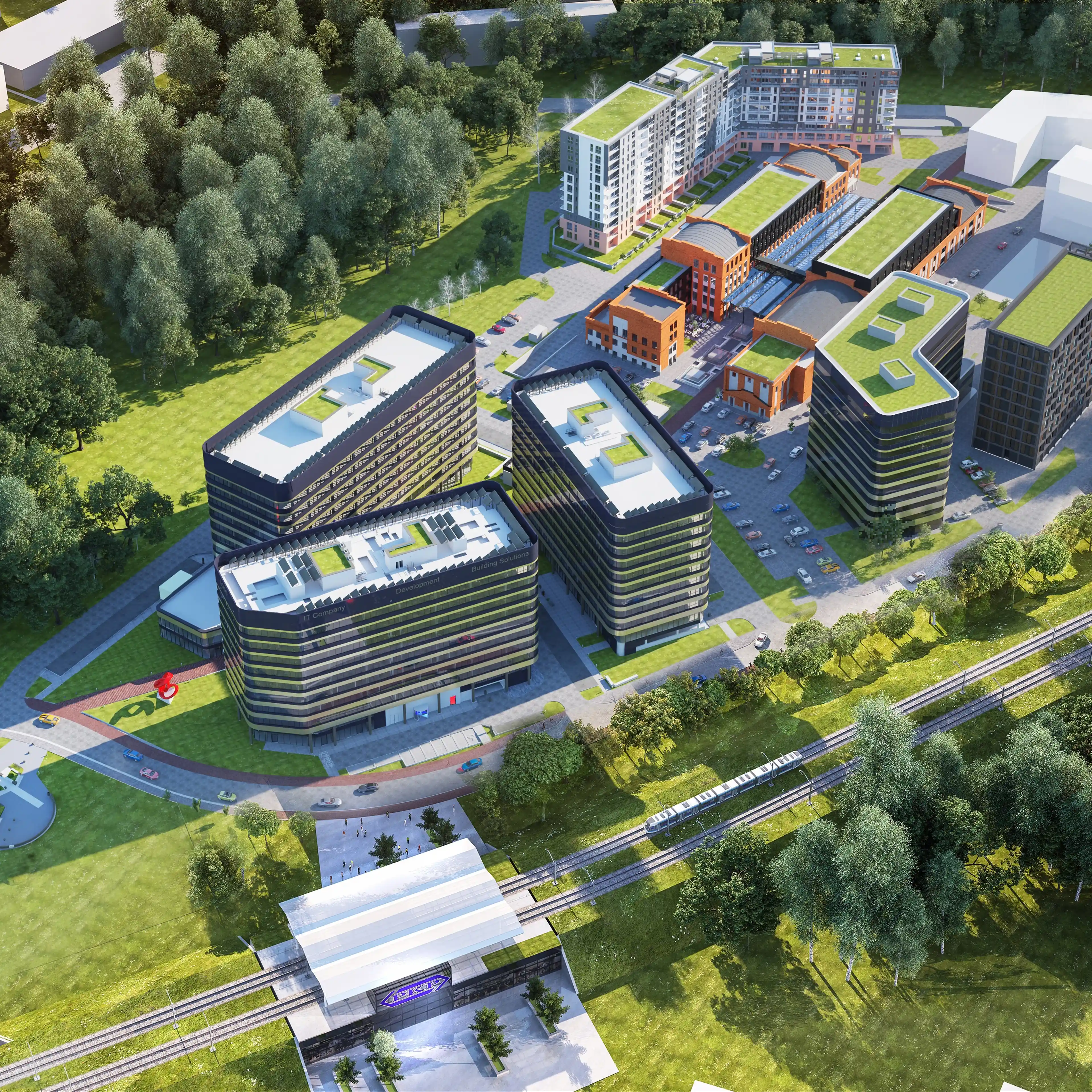 Fabryczna Office Park - B2, Aleja Pokoju 18, Kraków, Śródmieście