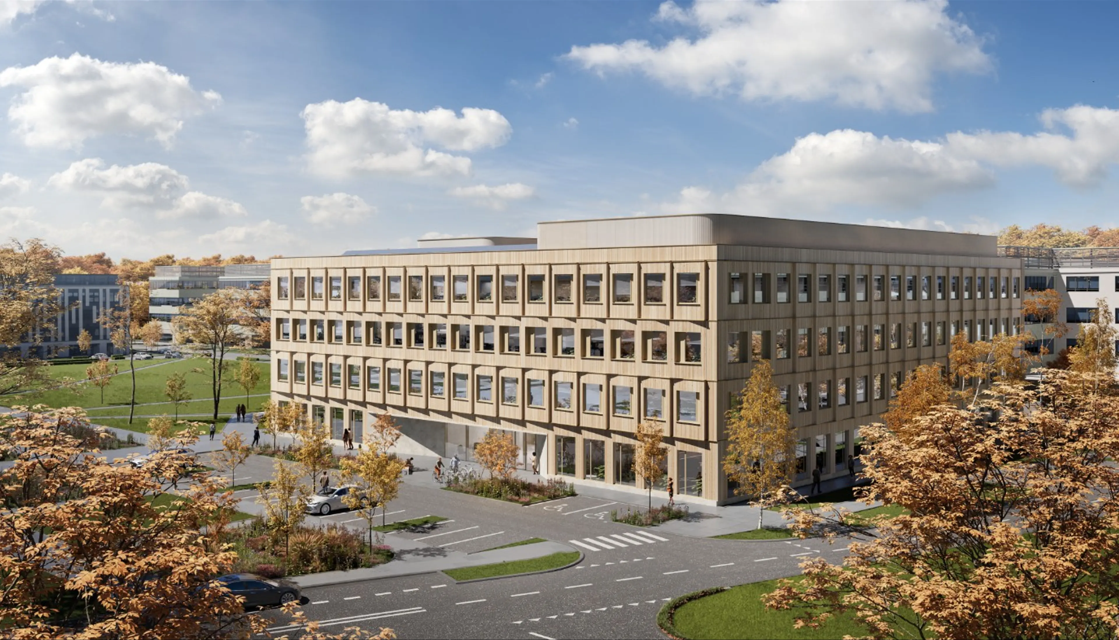 Poleczki Business Park - Timber Park, Tyrolska, Warsaw, Ursynów