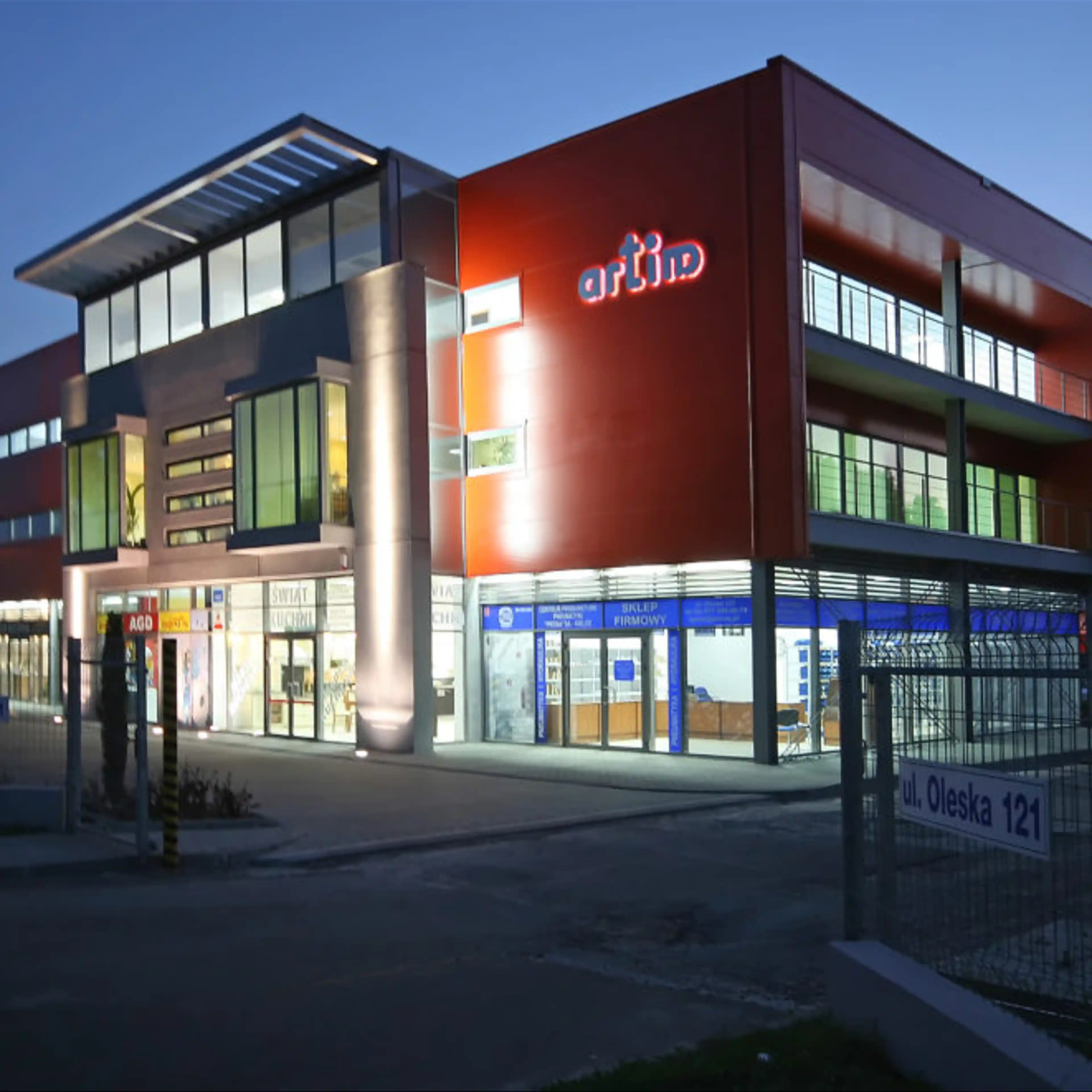 Biurowiec Artim, Oleska 121, Opole, Malinka