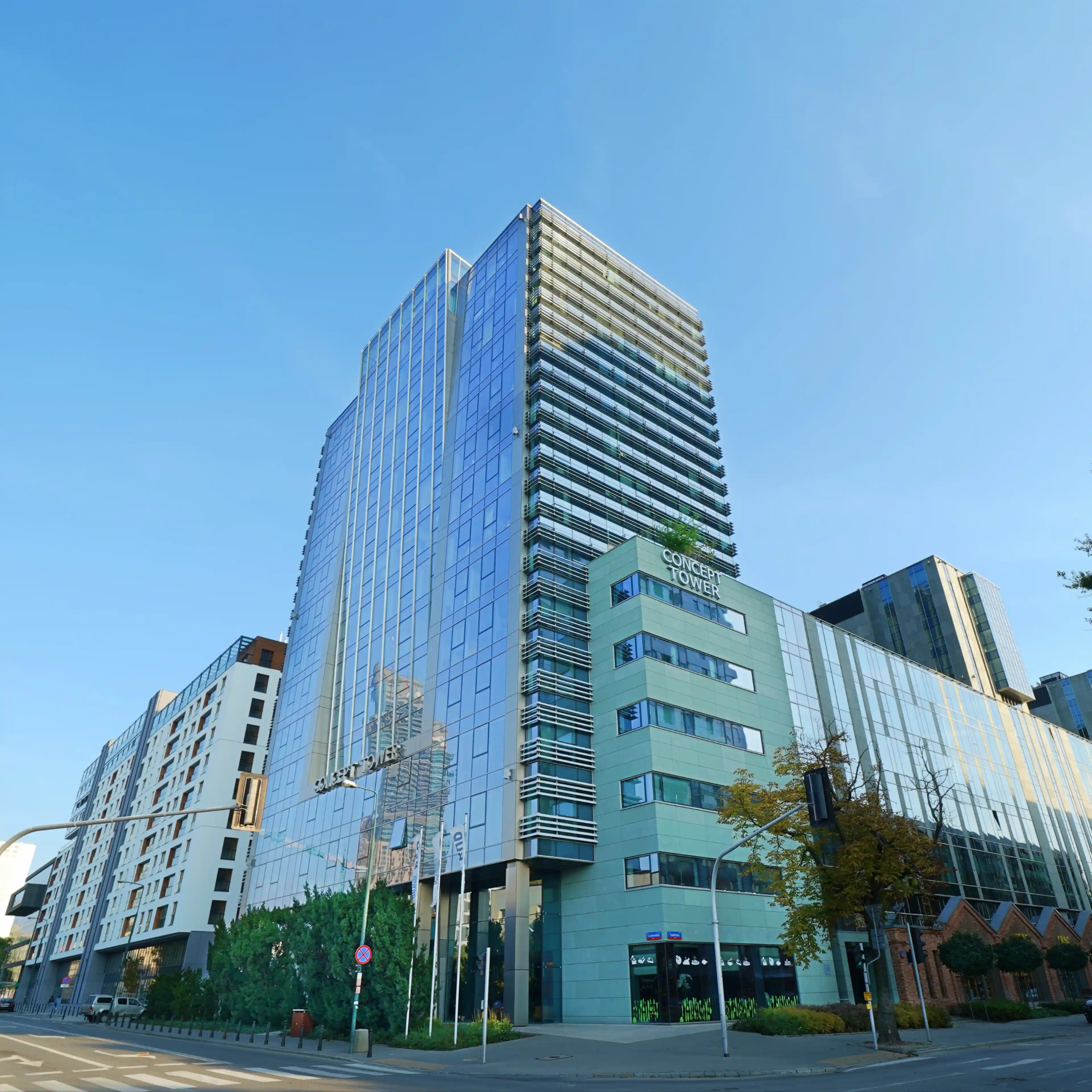 Concept Tower - Biura serwisowane, Grzybowska 87, Warsaw, Wola
