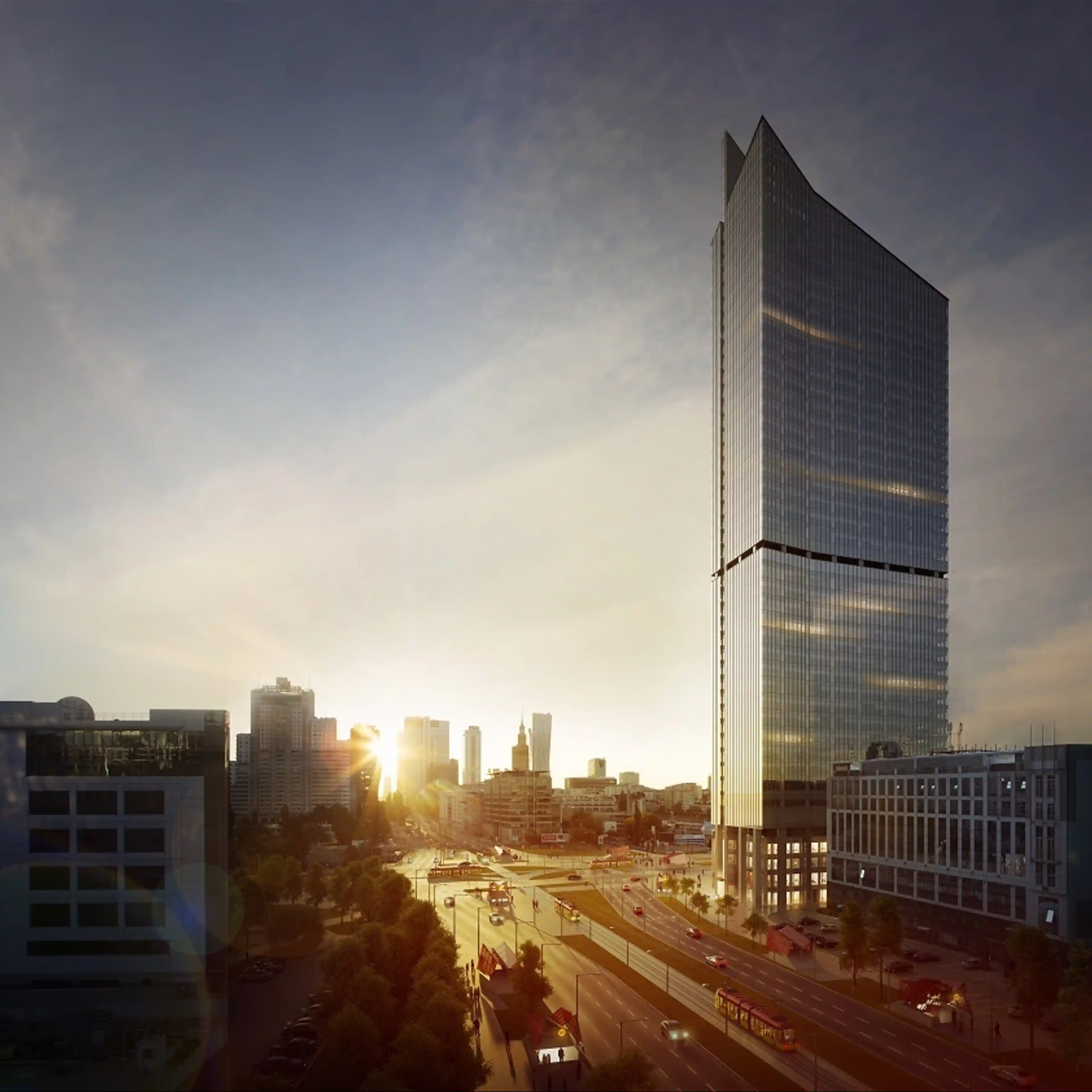 Skyliner, Prosta 67, Warszawa, Wola