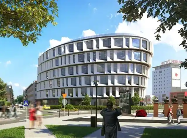 Nietypowy biurowiec w centrum Rzeszowa