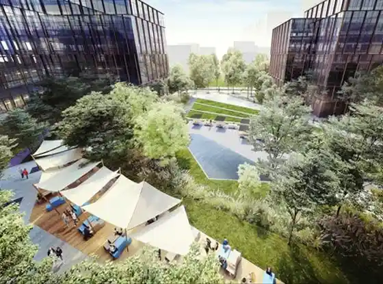 Wieżowiec powstający przy kompleksie Forest osiągnął docelową wysokość