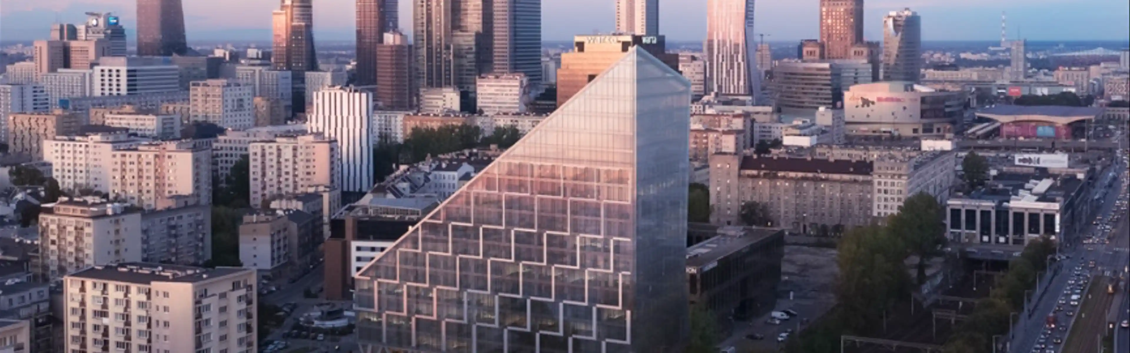 Chmielna with new office building