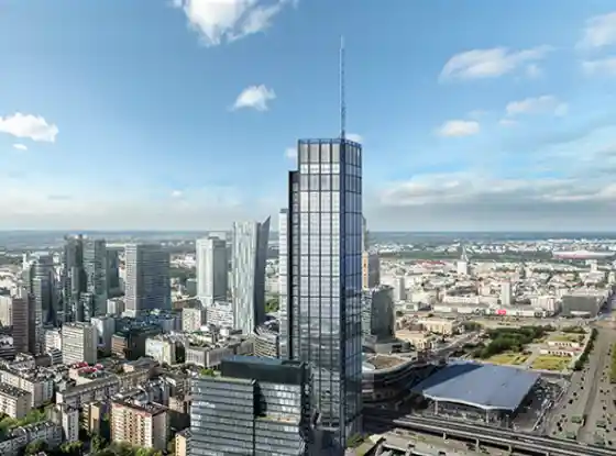 Nowy wieżowiec na mapie Warszawy